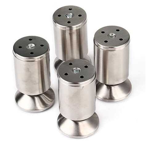 stainless steel cabinet feet|4 adjustable stainless steel legs.